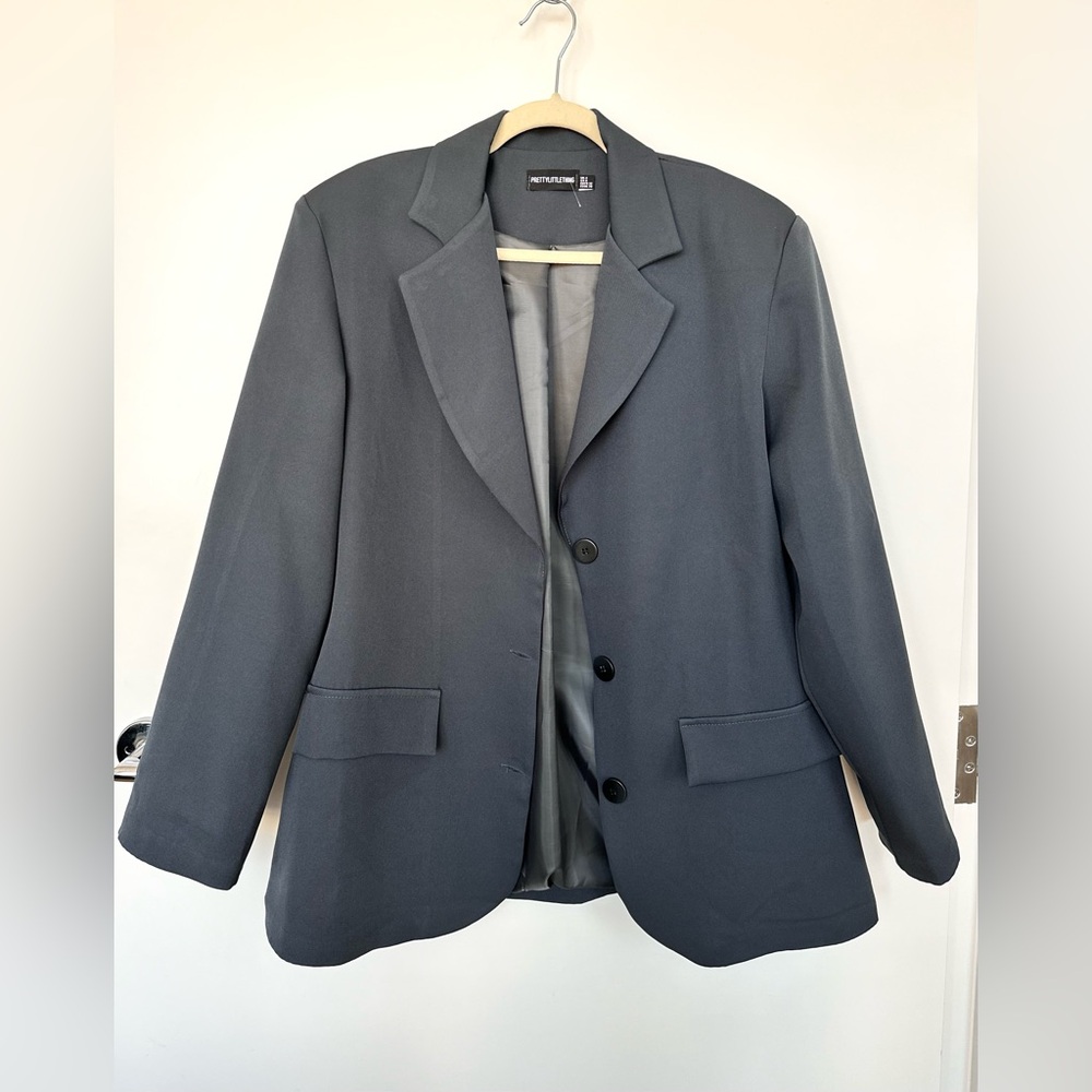 Dark Grey oversized Blazer